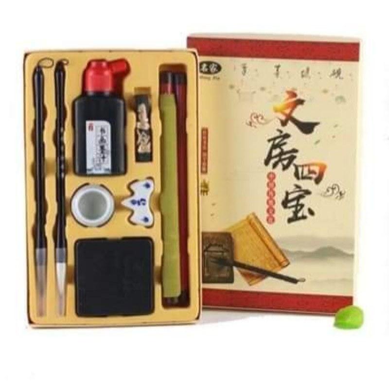 Bộ văn phòng tứ bảo, viết thư pháp